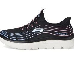 SKECHERS Summits Plus Hands Free Slip-INS Black Multi New