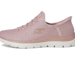 SKECHERS Summits-Lunar Glow Hands Free Slip-Ins Mauve Best