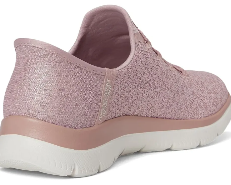 SKECHERS Summits-Lunar Glow Hands Free Slip-Ins Mauve Best