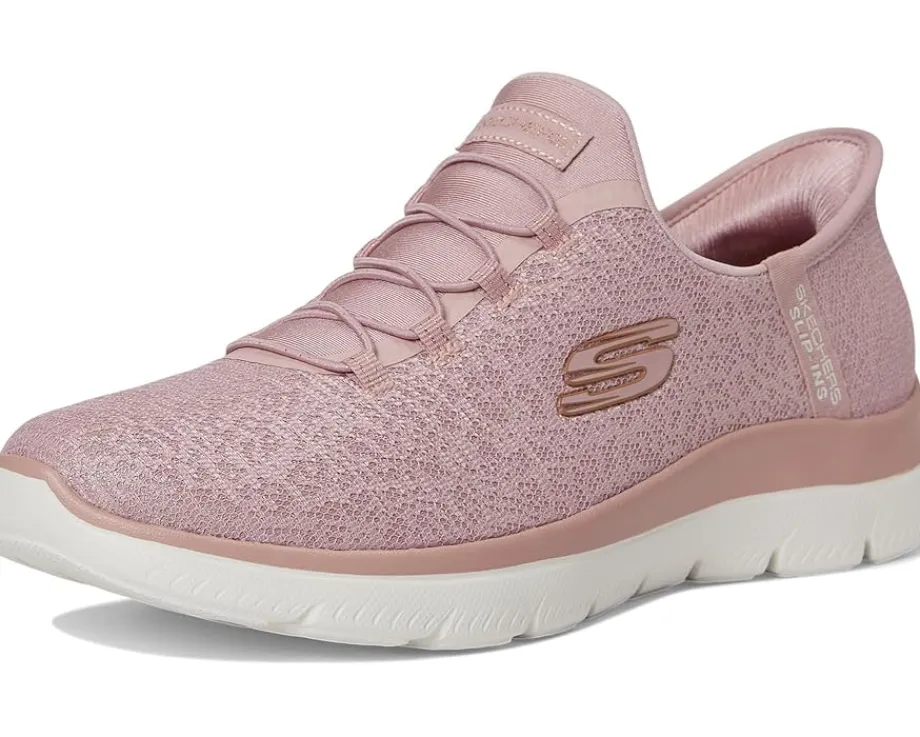 SKECHERS Summits-Lunar Glow Hands Free Slip-Ins Mauve Best