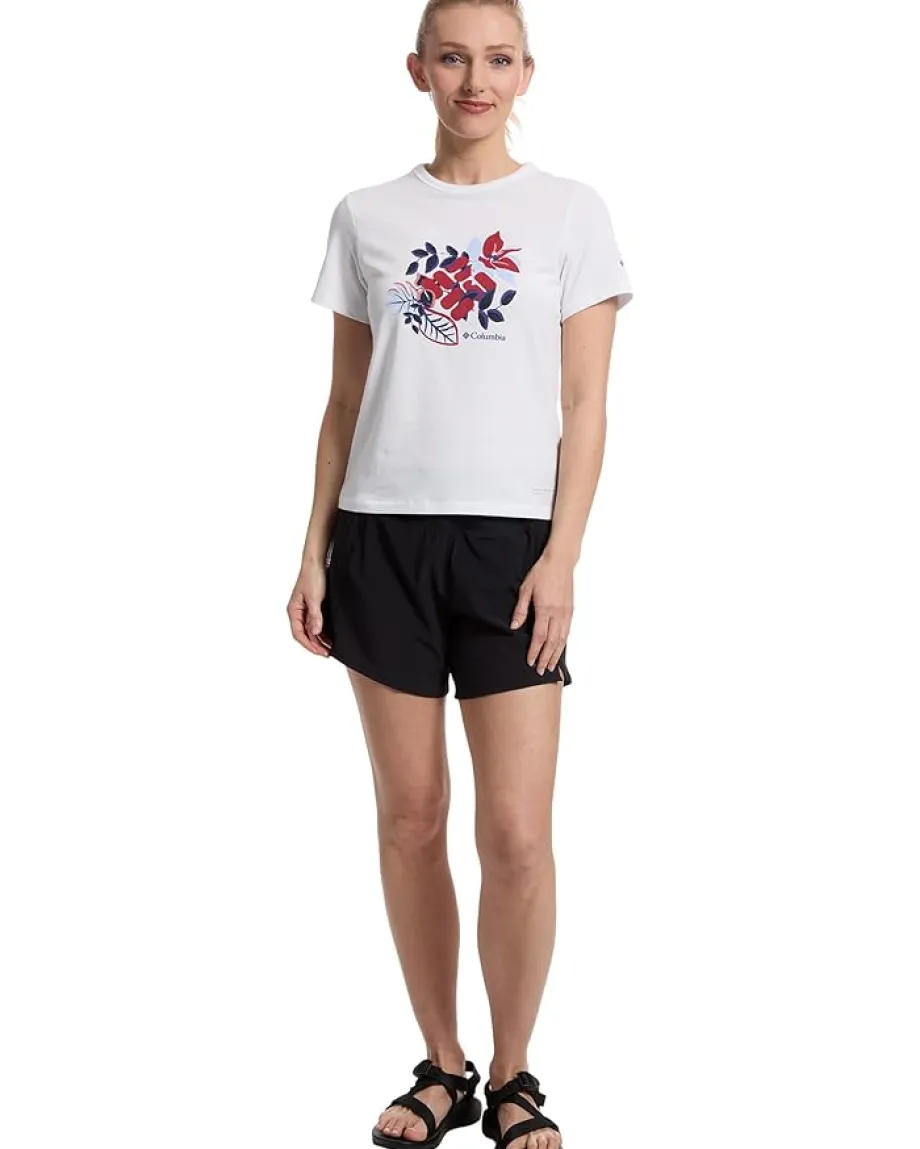 Columbia Sun Trek™ Graphic Short Sleeve III White/Botanical Gem