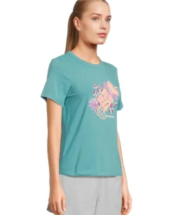 Columbia Sun Trek™ Graphic Short Sleeve III Teal/Botanical Gem Hot