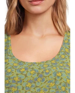 Toad&Co Sunkissed Livvy Sleeveless Dress Epidote Camellia Print Clearance