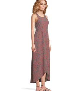 Toad&Co Sunkissed Maxi Dress Silver Pine Floral Print Discount