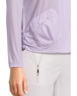 Women Jamie Sadock Sunsense 35 SPF Lightweight Full Zip Jacket