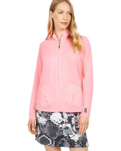 Women Jamie Sadock Sunsense 35 SPF Lightweight Full Zip Jacket