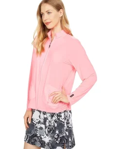 Women Jamie Sadock Sunsense 35 SPF Lightweight Full Zip Jacket
