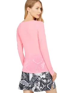Women Jamie Sadock Sunsense Crew Neck Top Long Sleeve