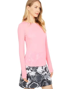 Women Jamie Sadock Sunsense Crew Neck Top Long Sleeve