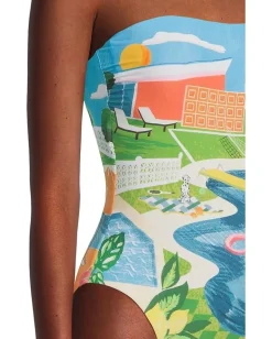 Women Seafolly Sunset Dd Bandeau One-Piece