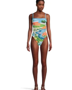 Women Seafolly Sunset Dd Bandeau One-Piece