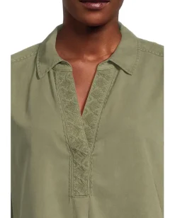 Women Tommy Bahama Sunwashed Twill Embroidered Popover