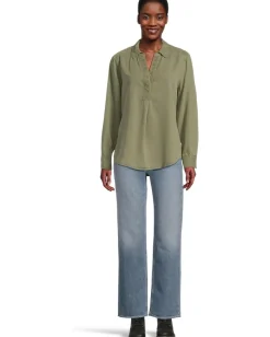 Women Tommy Bahama Sunwashed Twill Embroidered Popover