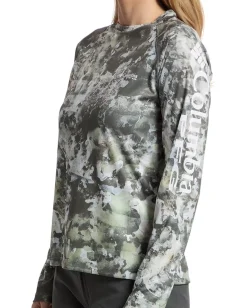 Columbia Super Tidal Tee Long Sleeve Shirt Cypress Seamoss