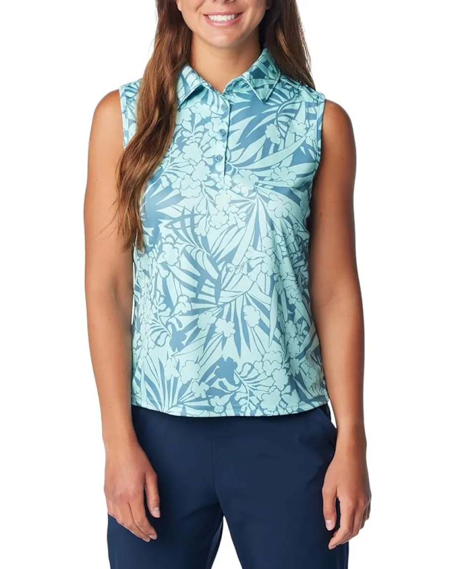 Columbia Super Tidal Tee™ SL Polo Canyon Blue Tropictones Sale