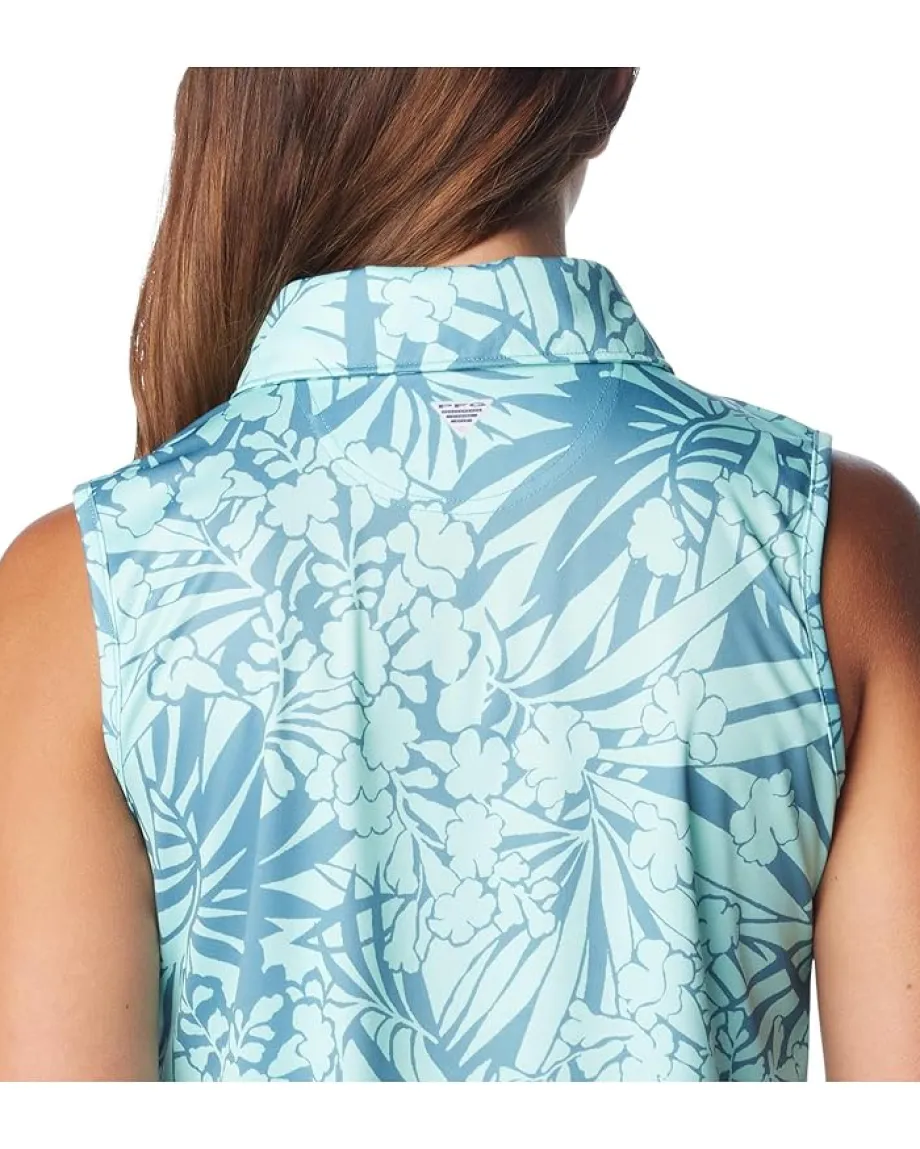 Columbia Super Tidal Tee™ SL Polo Canyon Blue Tropictones Sale