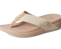 Women FitFlop Surfa Multi-Tone Webbing Toe-Post Sandals
