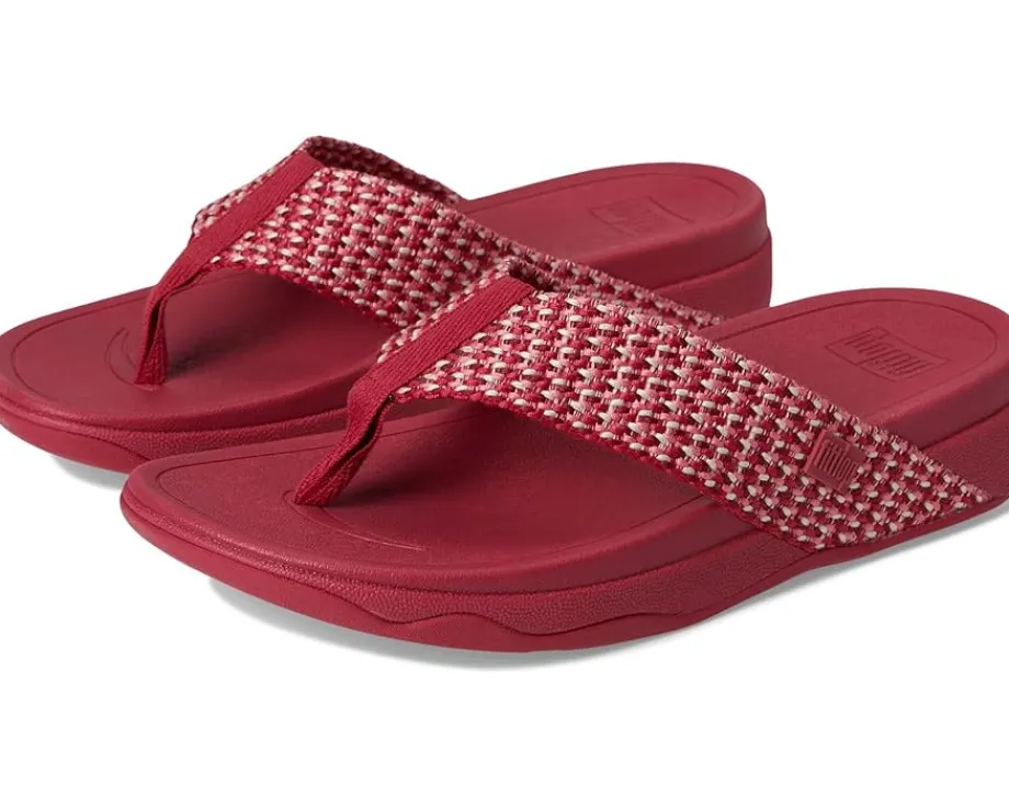 Women FitFlop Surfa Multi-Tone Webbing Toe-Post Sandals