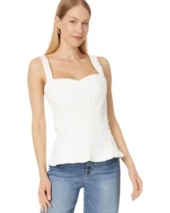 7 For All Mankind Sweetheart Seamed Top Sunny Hot