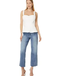 7 For All Mankind Sweetheart Seamed Top Sunny Hot