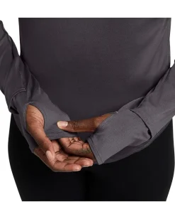 Nike Swift Dri-FIT Ultraviolet 1/4-Zip Running Top Thunder Grey/Reflective Silver Sale