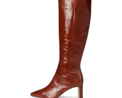 Sam Edelman Sylvia 2 New Cognac Croco Leather Sale