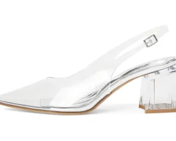 Jessica Simpson Syrina Lucite Slingback Pumps Clear Outlet