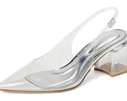 Jessica Simpson Syrina Lucite Slingback Pumps Clear Outlet