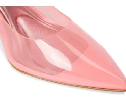 Women Jessica Simpson Syrina Lucite Slingback Pumps