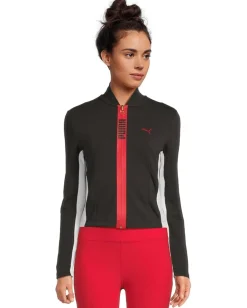 Women PUMA T7 Slim Short Track Jacket