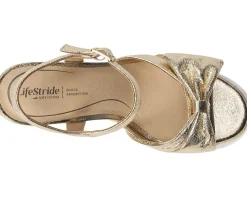 LifeStride Tahlia Platino Gold Faux Leather Sale