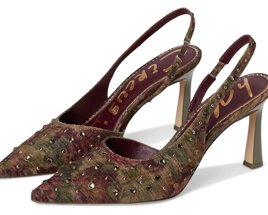 Circus NY by Sam Edelman Tallie Slingback Shoes Golden Pear/Plum Multi New