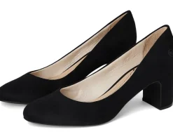 LifeStride Taylor Block Heel Dress Shoes Black Fabric Best