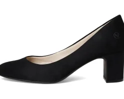 LifeStride Taylor Block Heel Dress Shoes Black Fabric Best