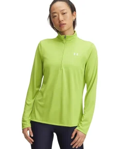 Under Armour Tech 1/2 Zip Solid Green Vibe/White Best