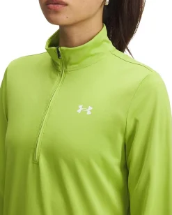 Under Armour Tech 1/2 Zip Solid Green Vibe/White Best
