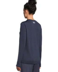 Under Armour Tech Long Sleeve Crew Twist Midnight Navy/White Best