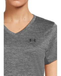 Women Under Armour Tech Short Sleeve V-Neck Twist