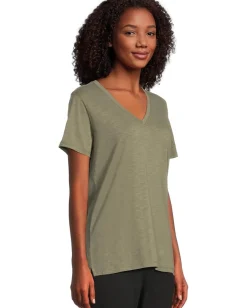 Women Carhartt TENCEL ™ Fiber Series Relaxed Fit Short-Sleeve Vneck T-Shirt