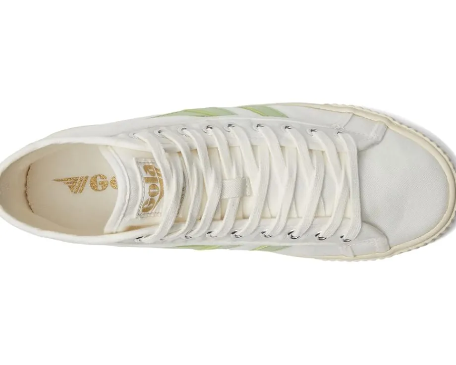 Gola Tennis Mark Cox High Off-White/Patina Green Clearance