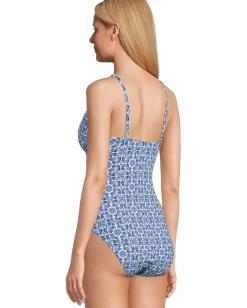 Women Tommy Bahama Terrazzo Tile Tie Front 1Pc