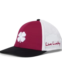 Black Clover Texas A&M Benchmark Adjustable Snapback Hat Maroon/Black/White Laser Cut 3d Clover Clearance