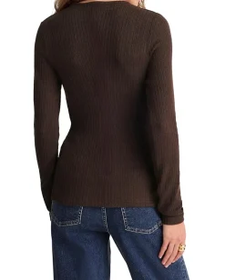 Women Madewell Texture Mock Neck Cardigan