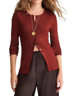 Women Madewell Texture Mock Neck Cardigan