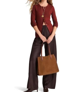 Women Madewell Texture Mock Neck Cardigan