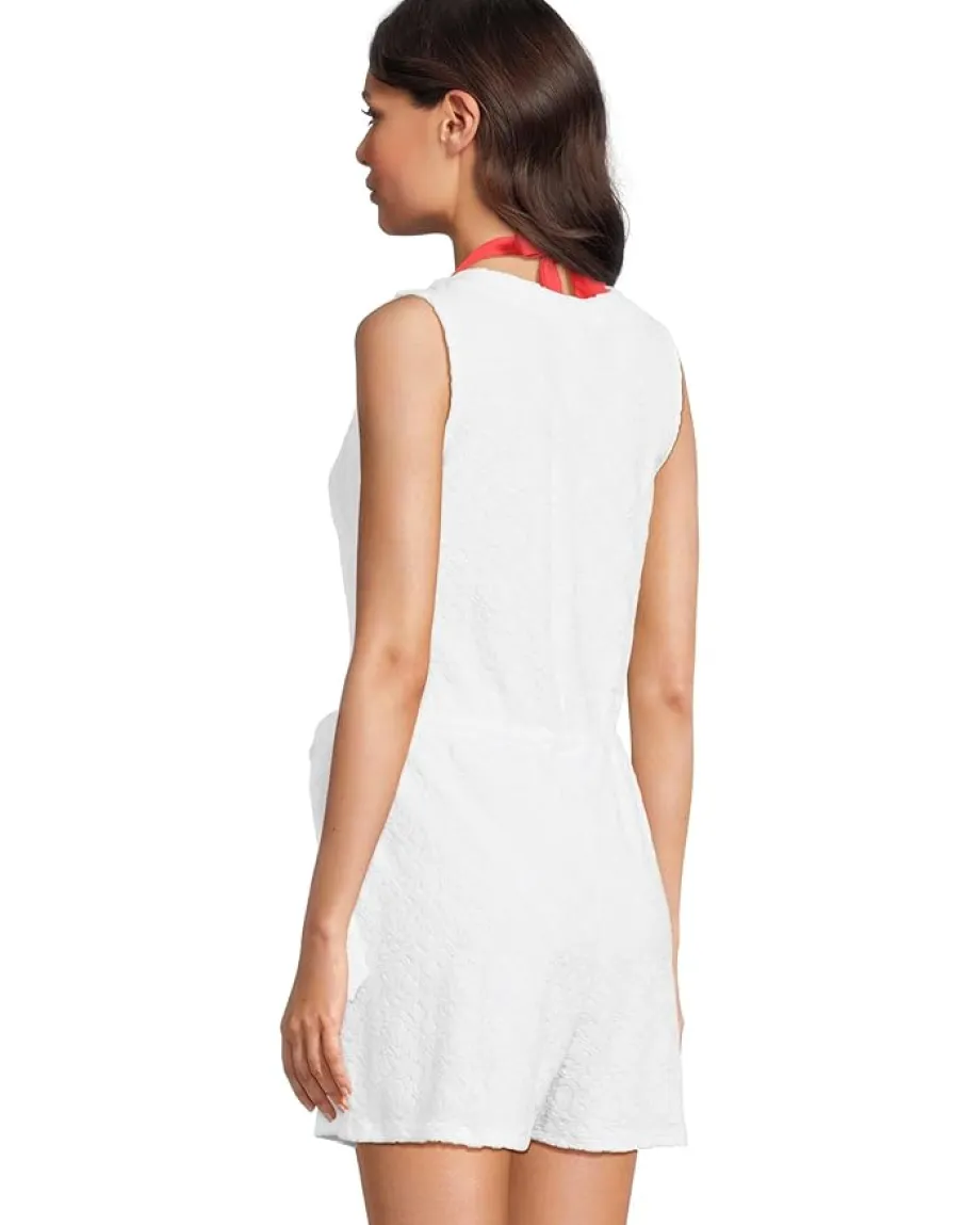 Tommy Bahama Textured Spa Terry Romper White Clearance