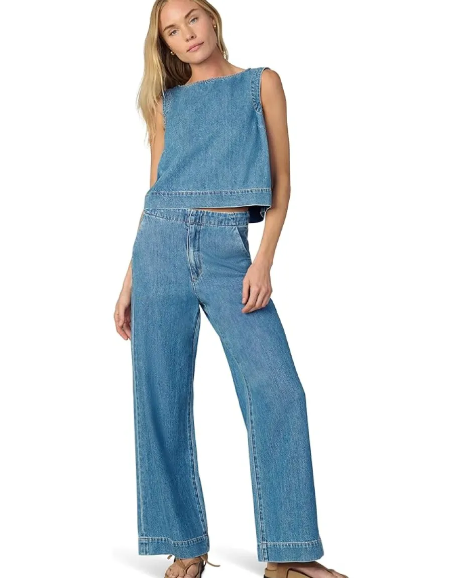 Joe's Jeans The Boat Neck Denim Shell Top Revelation New