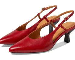 Women Madewell The Debbie Slingback Pump In Leather