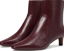 Women Madewell The Dimes Kitten-Heel Boot In Crinkle Leather