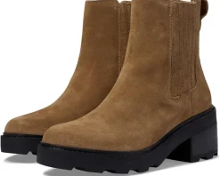 Madewell The Gwenda Platform Ankle Boot in Suede Toffee Sale